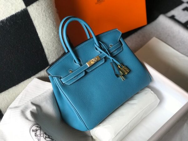 Hermes Birkin Blue Jean Togo Bag - Image 6