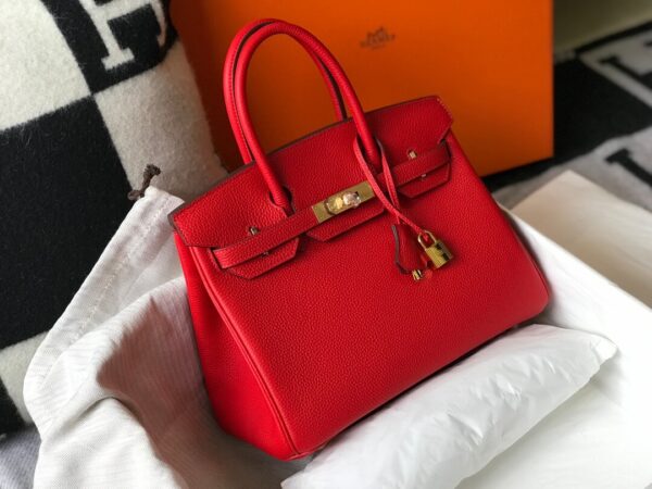 Hermes Birkin Red Bag - Image 8
