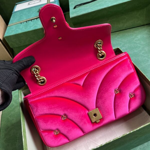 Gucci Marmont Velvet Red Bags - Image 5