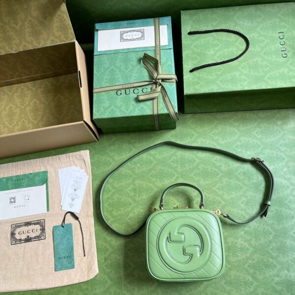 Gucci Blondie Top Handle Green Bags - Image 2
