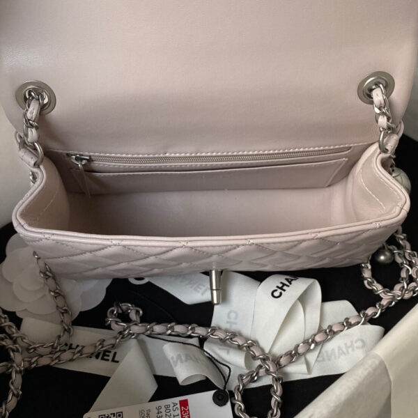 Chanel Mini Rectangular Flap Bag Pink - Image 5
