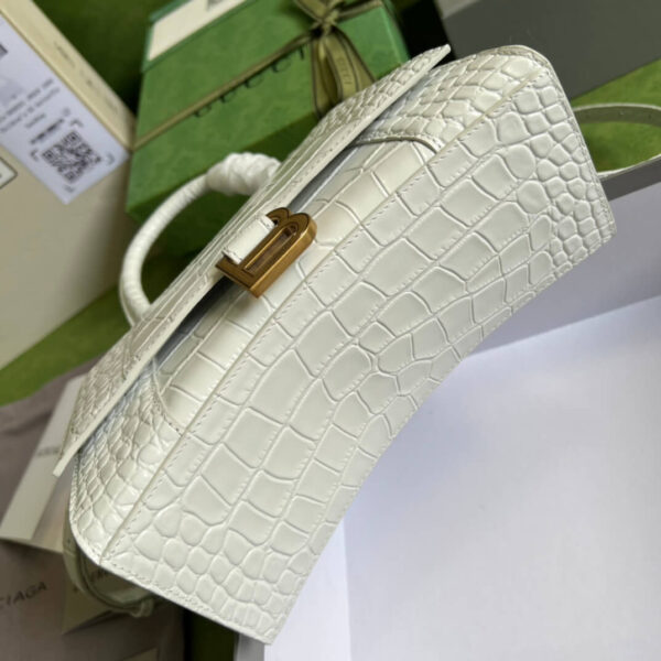Balenciaga Hacker Hourglass White Bag - Image 4