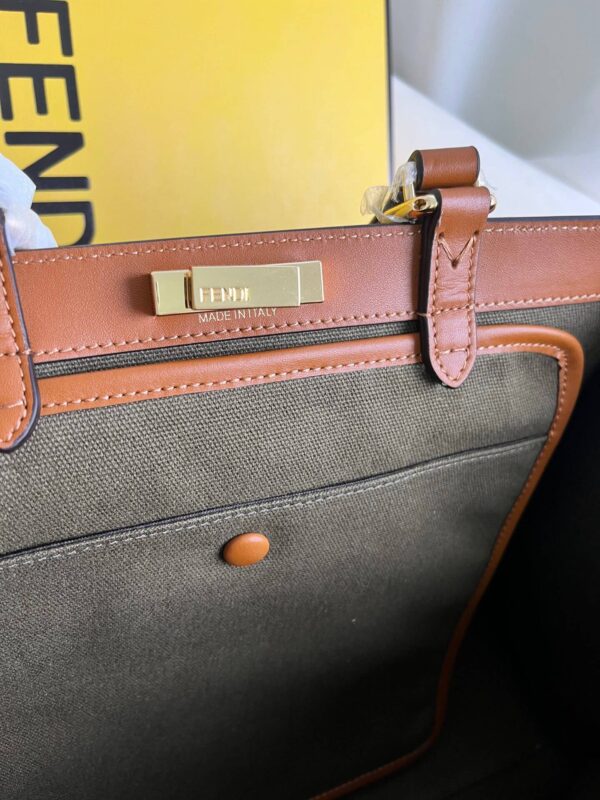 Fendi Women's X-tote Bag In Canvas With Thread-embroidered Ff Monogram - Image 2