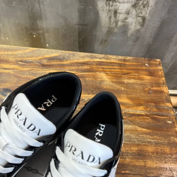 Prada Men's Downtown Sneakers in Patent Leather - Image 3