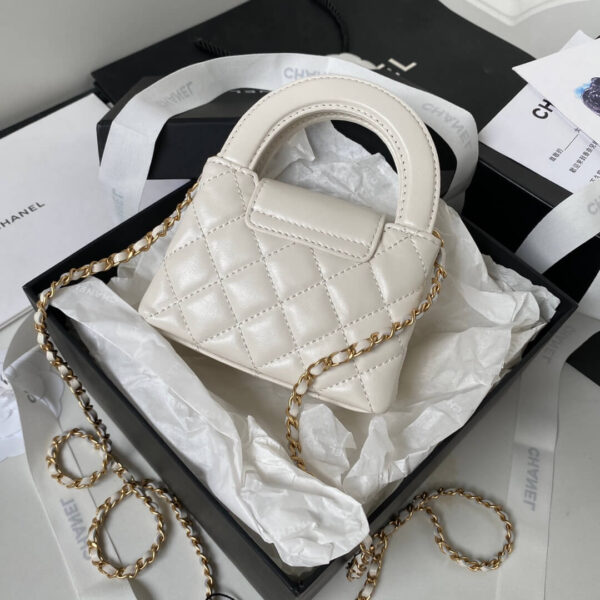 Chanel Small Kelly Shopper White Bag - Image 5