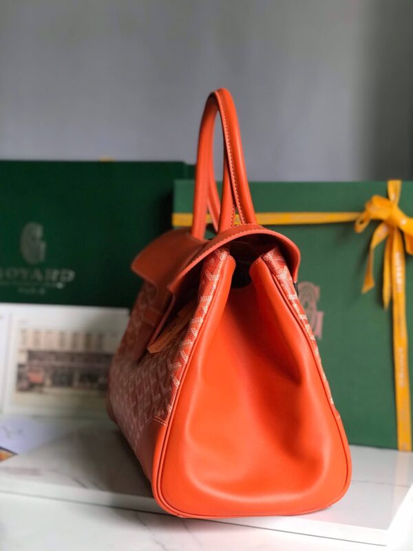 Goyard Saigon Tote Orange Bag - Image 6
