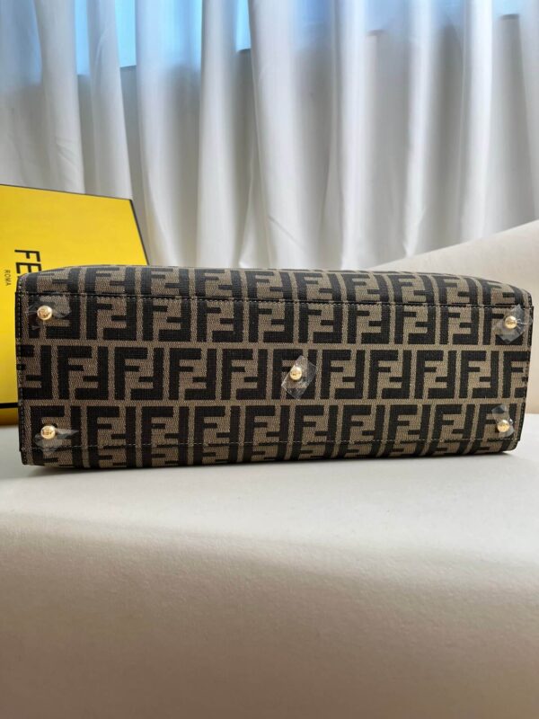 Fendi Women’s X-tote Bag In Canvas With Thread-embroidered Ff Monogram - Image 5