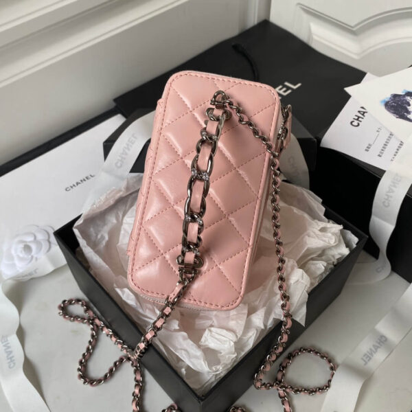 Chanel 22C Pink Caviar Vanity Bag - Image 5