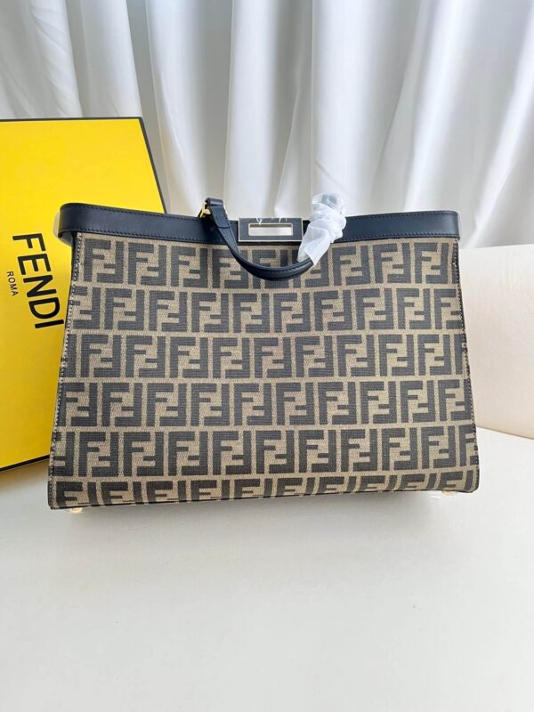 Fendi Women’s X-tote Bag In Canvas With Thread-embroidered Ff Monogram - Image 6