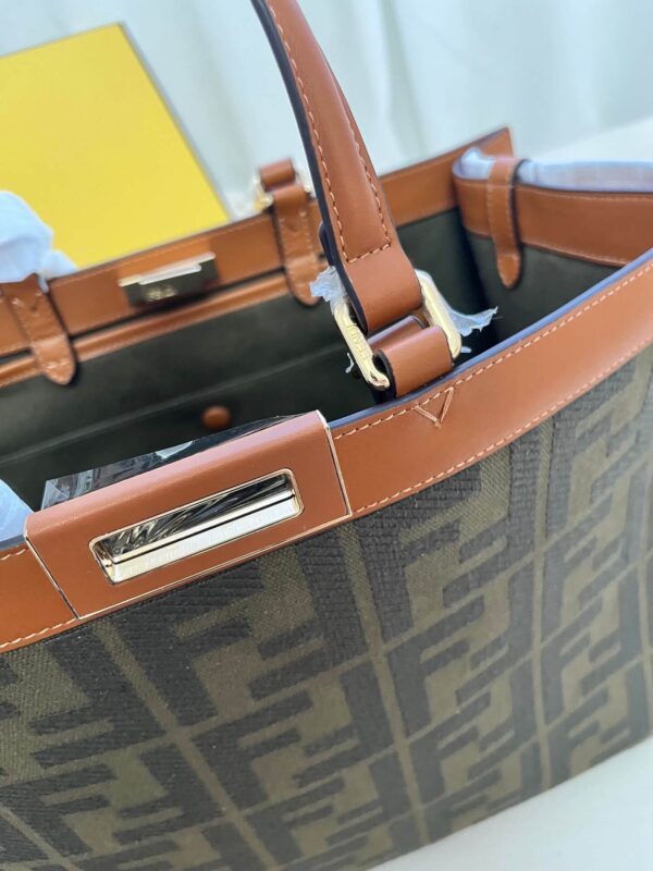 Fendi Women's X-tote Bag In Canvas With Thread-embroidered Ff Monogram - Image 5