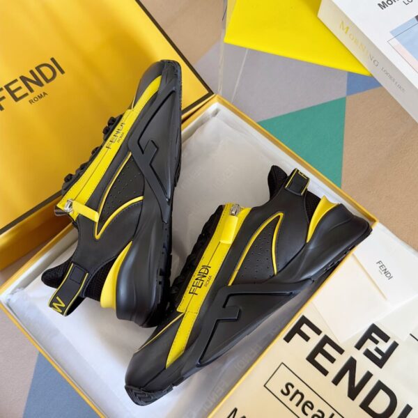 Fendi Flow Men's Leather Sneakers - Image 7