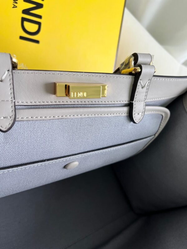 Fendi Women's X-tote Bag In Canvas With Thread-embroidered Ff Monogram - Image 6