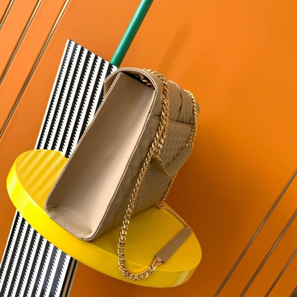 YSL Large Envelope Matelassé Leather Shoulder Bag - Image 5