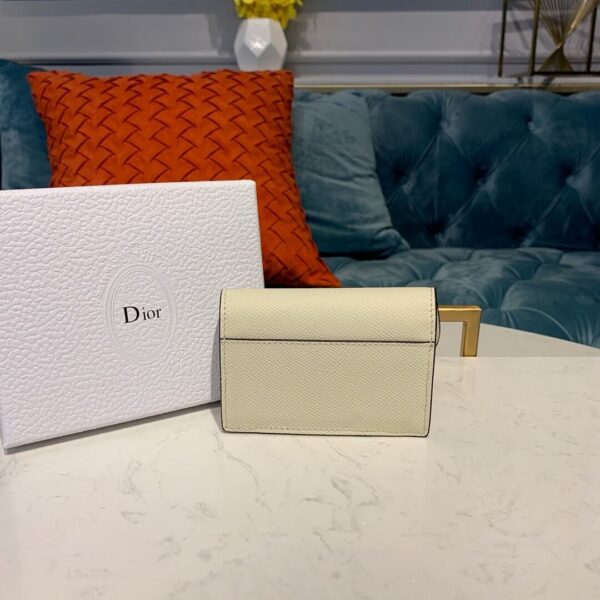 Dior Saddle Flap Card Holder White - Image 4