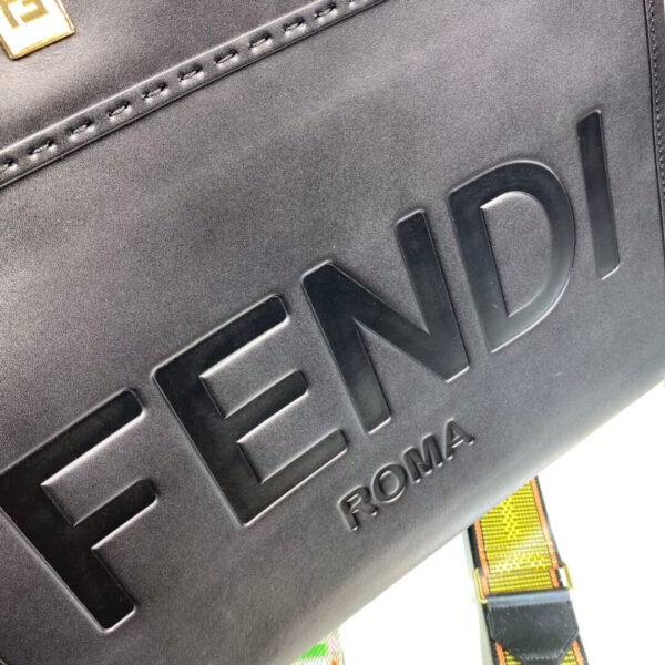 Women Fendi Sunshine Medium Bag Black - Image 3