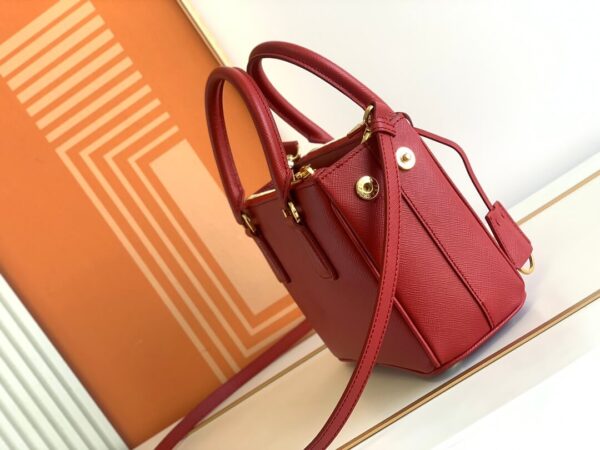 Prada Galleria Saffiano Red Bag - Image 4