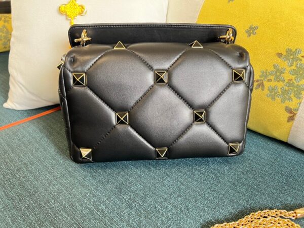 Valentino Garavani Roman Stud Black Bag - Image 5