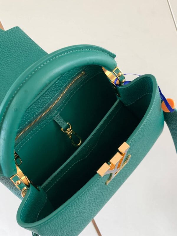 LV Capucines BB Bag in Green - Image 3