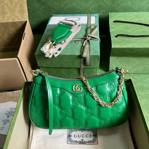 Gucci Matelasse Green Handbags