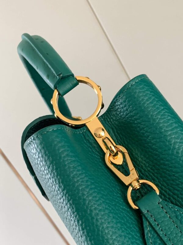LV Capucines BB Bag in Green - Image 4