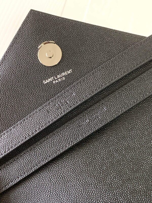 YSL Large Envelope  Matelassé Leather Shoulder Bag - Image 4