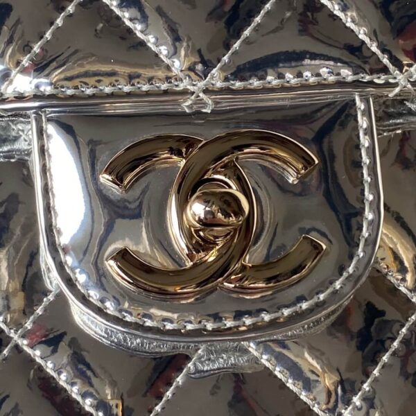 Chanel 24C Backpack with Star Patent Gold - Image 4