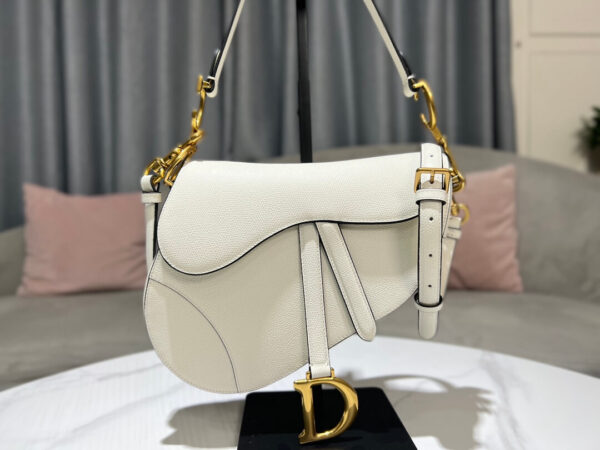 Dior Saddle Bag In White