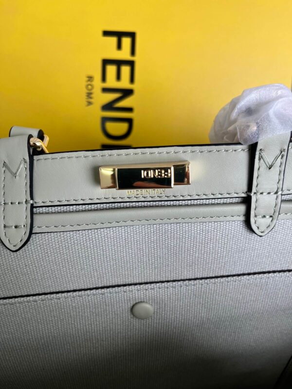 Fendi Women's X-tote Bag In Canvas With Thread-embroidered Ff Monogram - Image 4