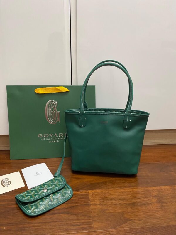 Goyard Mini Tote Green Bag - Image 7