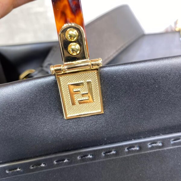 Women Fendi Sunshine Medium Bag Black - Image 7