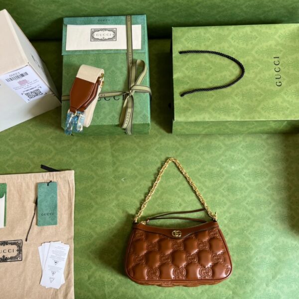 Gucci Matelasse Brown Handbags - Image 6