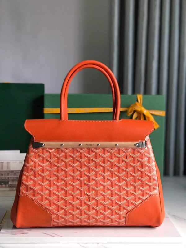 Goyard Saigon Tote Orange Bag - Image 8