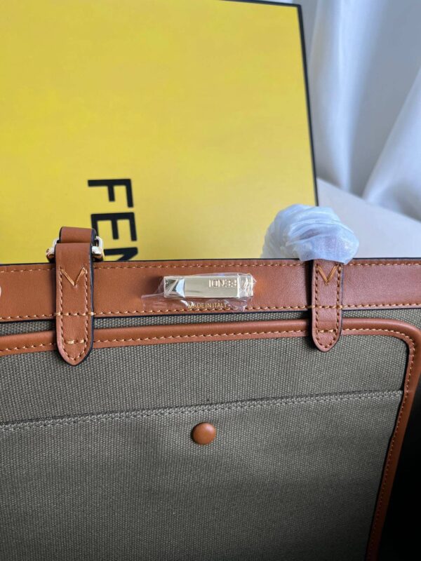Fendi Women's X-tote Bag In Canvas With Thread-embroidered Ff Monogram - Image 7