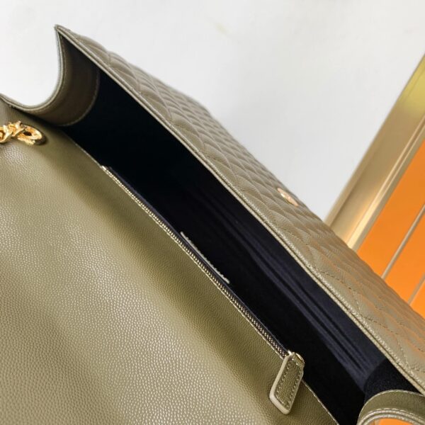 YSL Large Envelope Matelassé Leather Shoulder Bag - Image 6