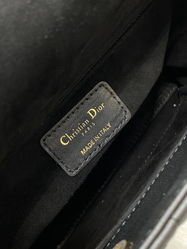 Lady Dior Bag Black Gold Hardware - Image 5