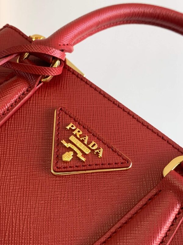 Prada Galleria Saffiano Red Bag - Image 7