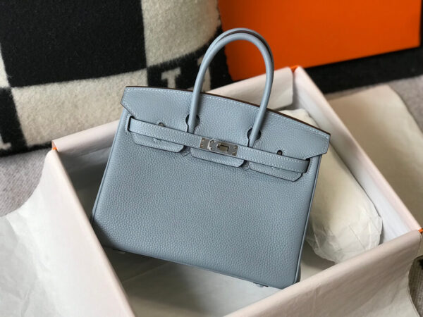 Hermes Birkin Ciel Togo Bag - Image 7