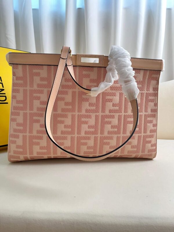 Fendi Women’s X-tote Bag In Canvas With Thread-embroidered Ff Monogram