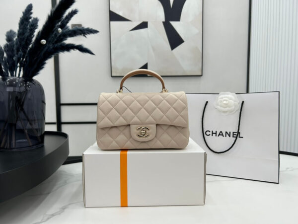 Chanel Mini Rectangular Flap with Top Handle Bag - Image 9