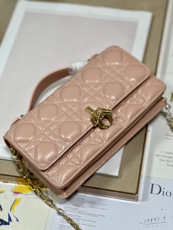 Miss Dior Top Handle Bag Beige - Image 7