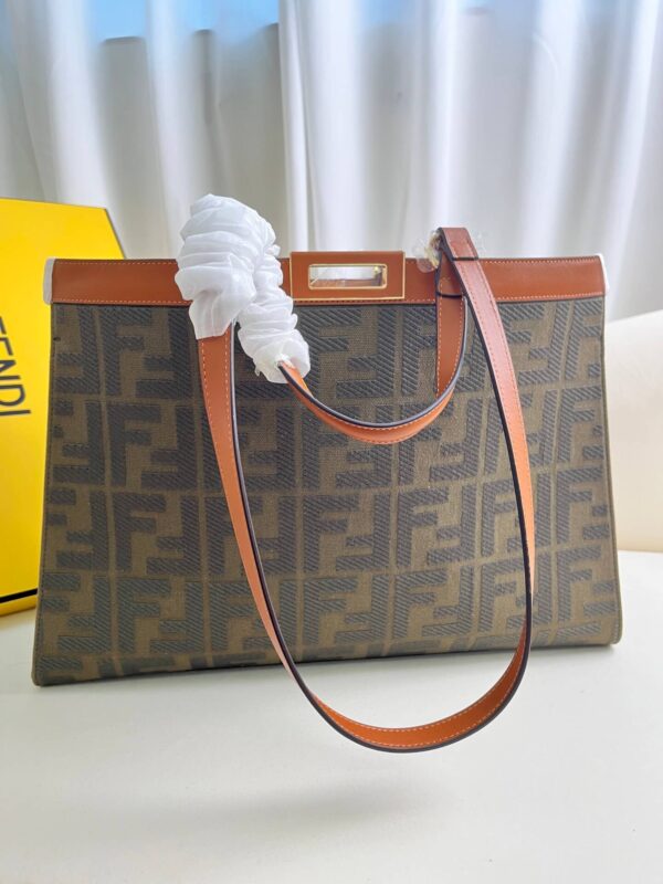 Fendi Women's X-tote Bag In Canvas With Thread-embroidered Ff Monogram