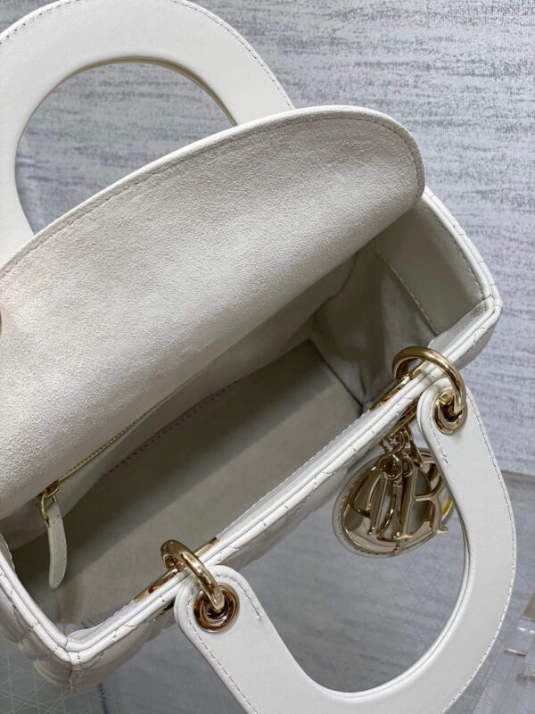 Lady Dior Bag White - Image 6