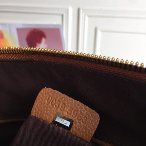 Chloe Marcie Double Carry Brown Bag - Image 9