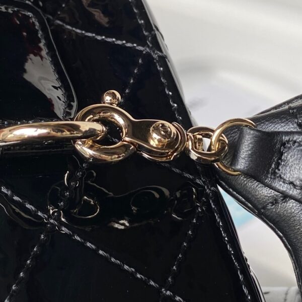 Chanel 24C Backpack with Star Patent Gold - Image 7