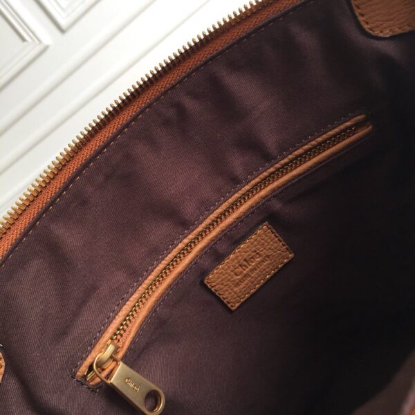 Chloe Marcie Double Carry Brown Bag - Image 7