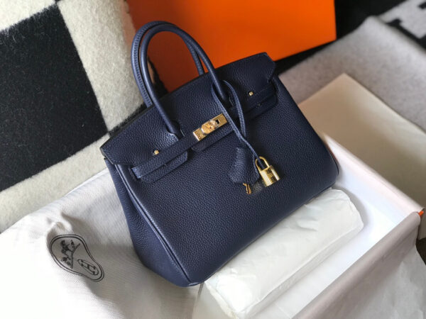 Hermes Birkin Blue Bag - Image 7