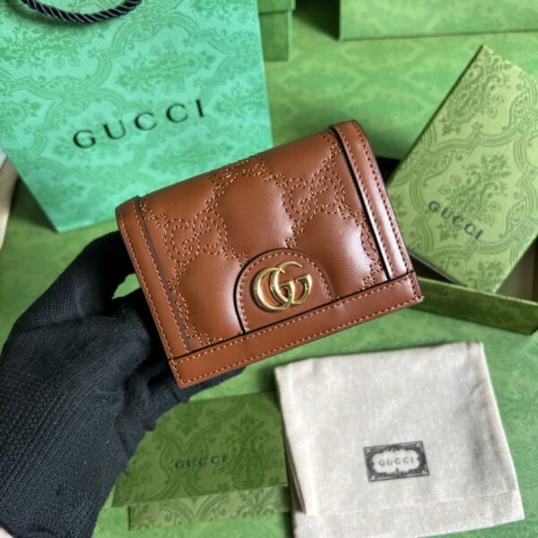 Gucci GG Matelasse Card Case Wallet