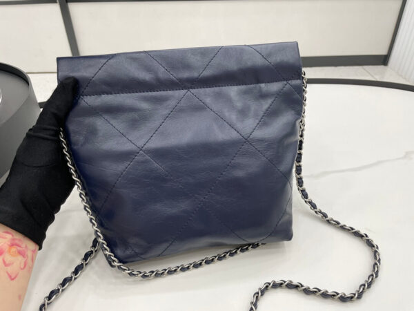 Chanel 22 Small Blue Handbag - Image 6
