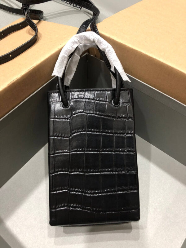 Balenciaga Shopping Phone Holder Bag - Image 8