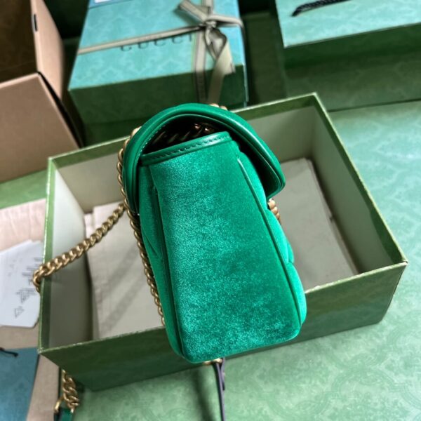 Gucci Marmont Velvet Green Bags - Image 9